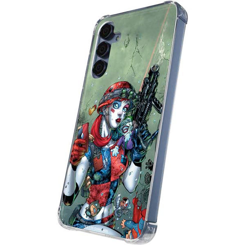 DC Comics Harley Quinn Little Black Book Cover#47 New 52 Art by Jim Lee Galaxy A35 5G Clear Case